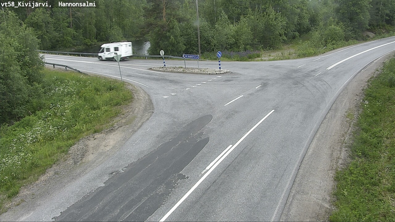 Kelikamerat Kuva Tie 58 Kivijärvi, Hannonsalmi, Kivijärvi, Keski-Suomi