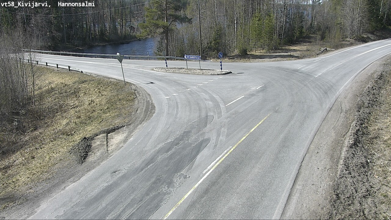 Weather Camera Image Väg 58 Kivijärvi, Hannonsalmi, Kivijärvi, Keski-Suomi