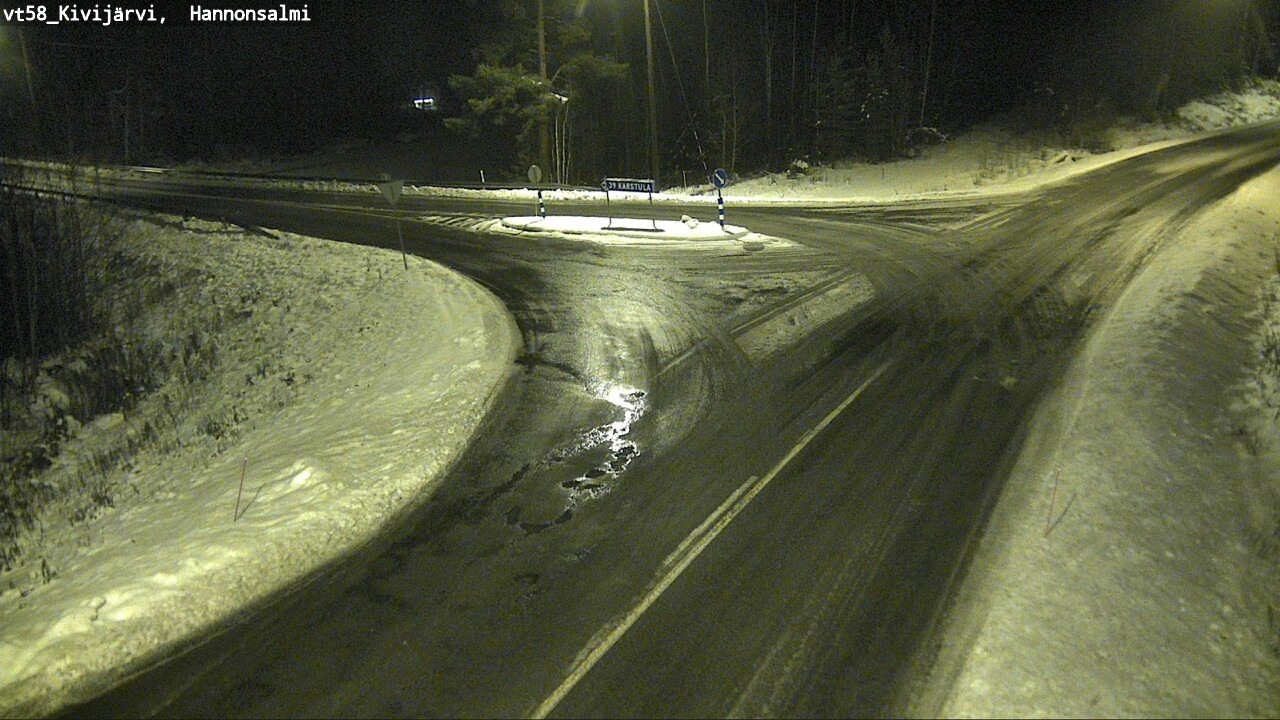 Weather Camera Image Väg 58 Kivijärvi, Hannonsalmi, Kivijärvi, Keski-Suomi