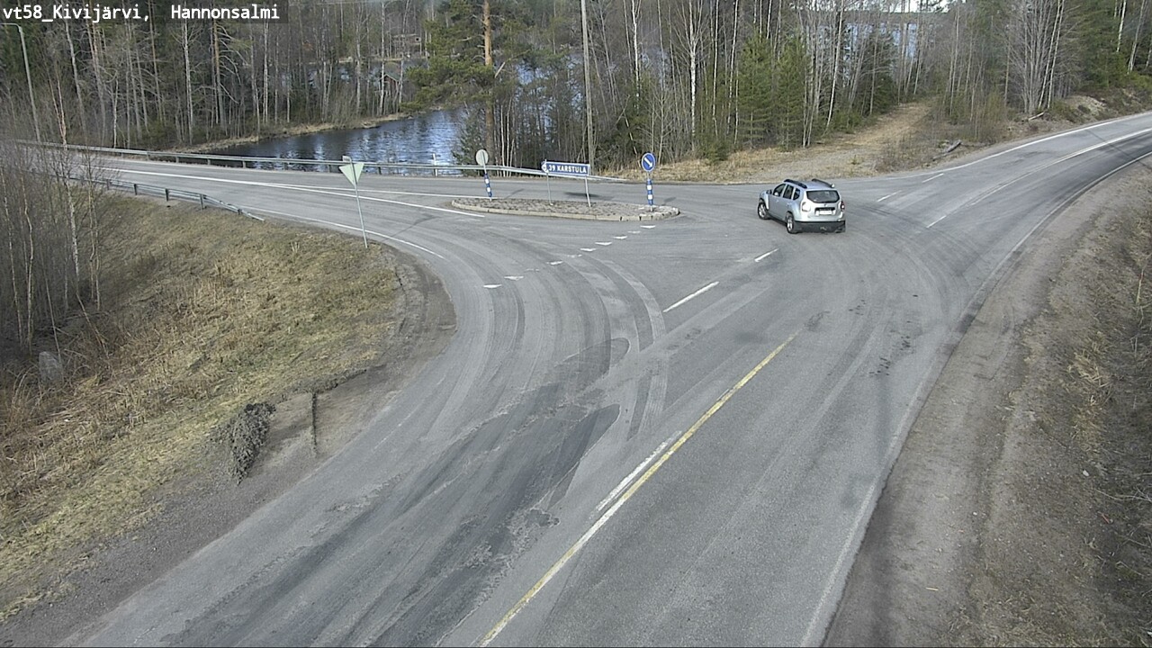 Weather Camera Image Väg 58 Kivijärvi, Hannonsalmi, Kivijärvi, Keski-Suomi