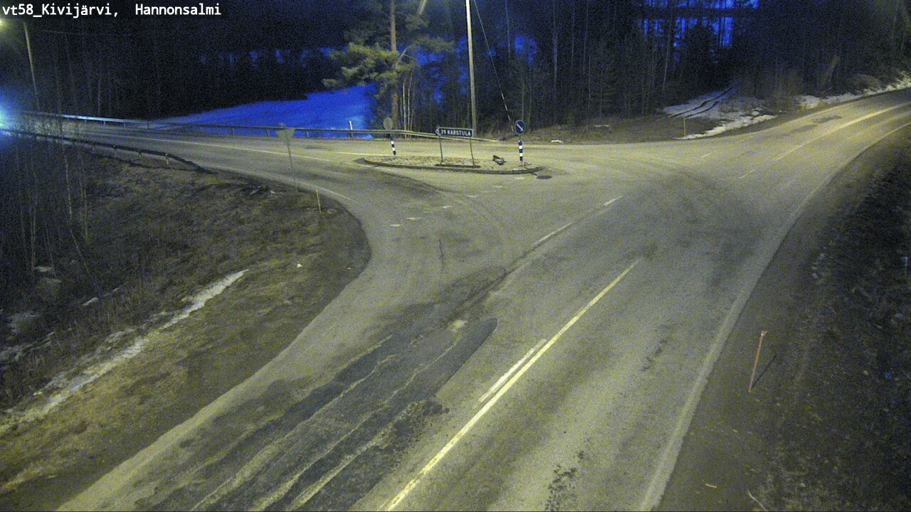 Weather Camera Image Road 58 Kivijärvi, Hannonsalmi, Kivijärvi, Keski-Suomi