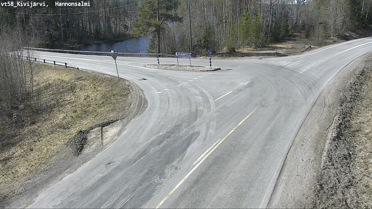 Weather Camera Image Väg 58 Kivijärvi, Hannonsalmi, Kivijärvi, Keski-Suomi