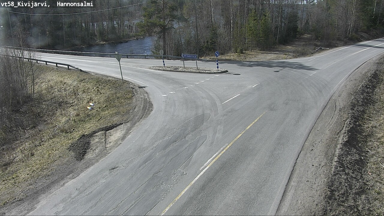 Weather Camera Image Väg 58 Kivijärvi, Hannonsalmi, Kivijärvi, Keski-Suomi