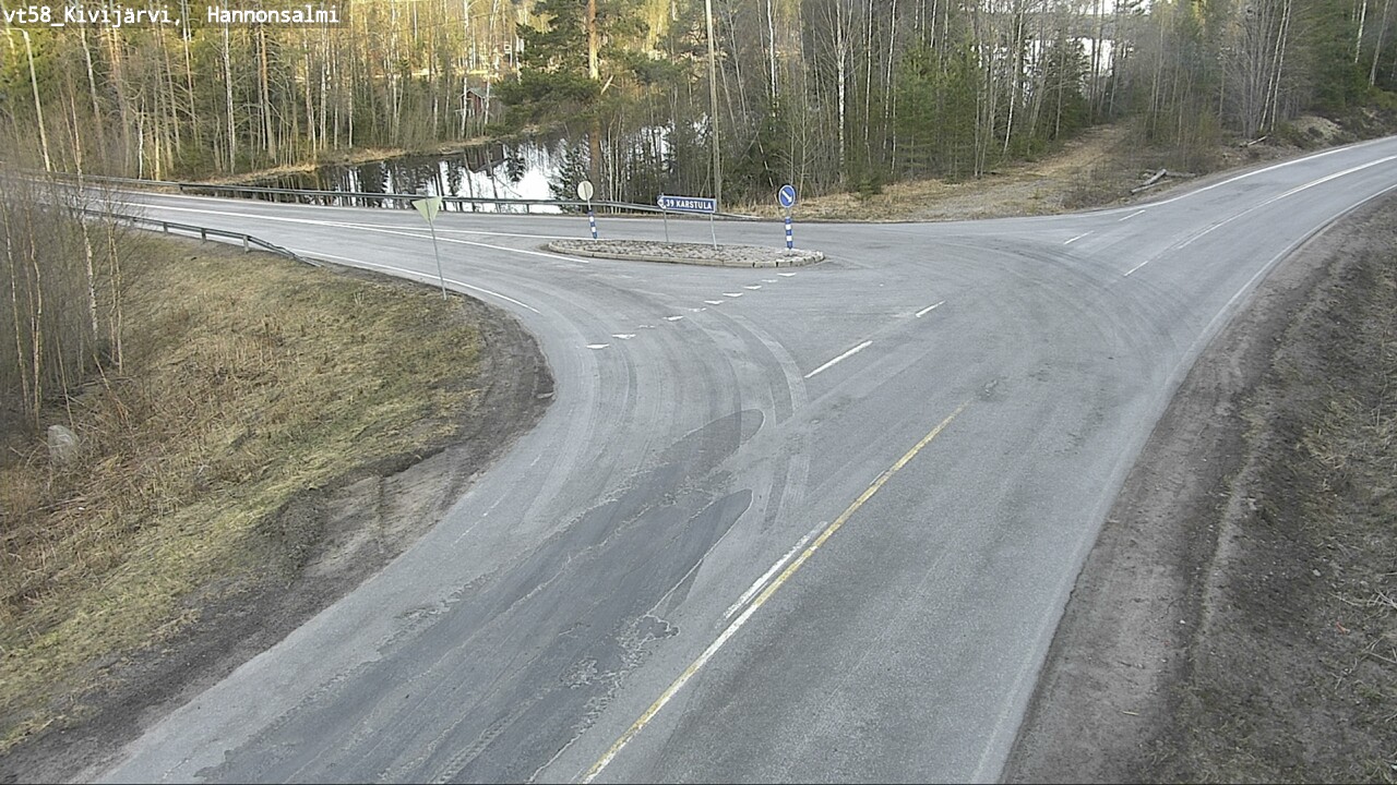 Weather Camera Image Väg 58 Kivijärvi, Hannonsalmi, Kivijärvi, Keski-Suomi