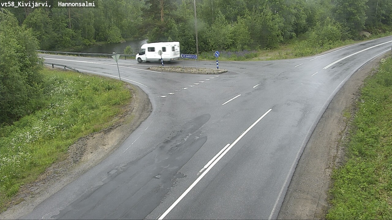 Weather Camera Image Väg 58 Kivijärvi, Hannonsalmi, Kivijärvi, Keski-Suomi