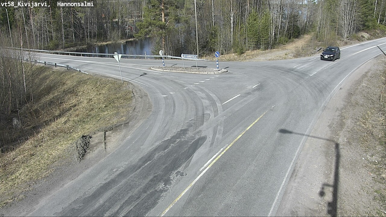 Weather Camera Image Road 58 Kivijärvi, Hannonsalmi, Kivijärvi, Keski-Suomi
