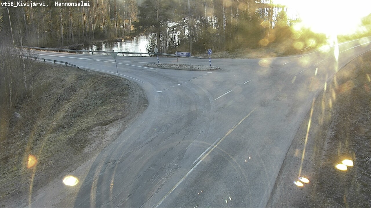 Weather Camera Image Väg 58 Kivijärvi, Hannonsalmi, Kivijärvi, Keski-Suomi