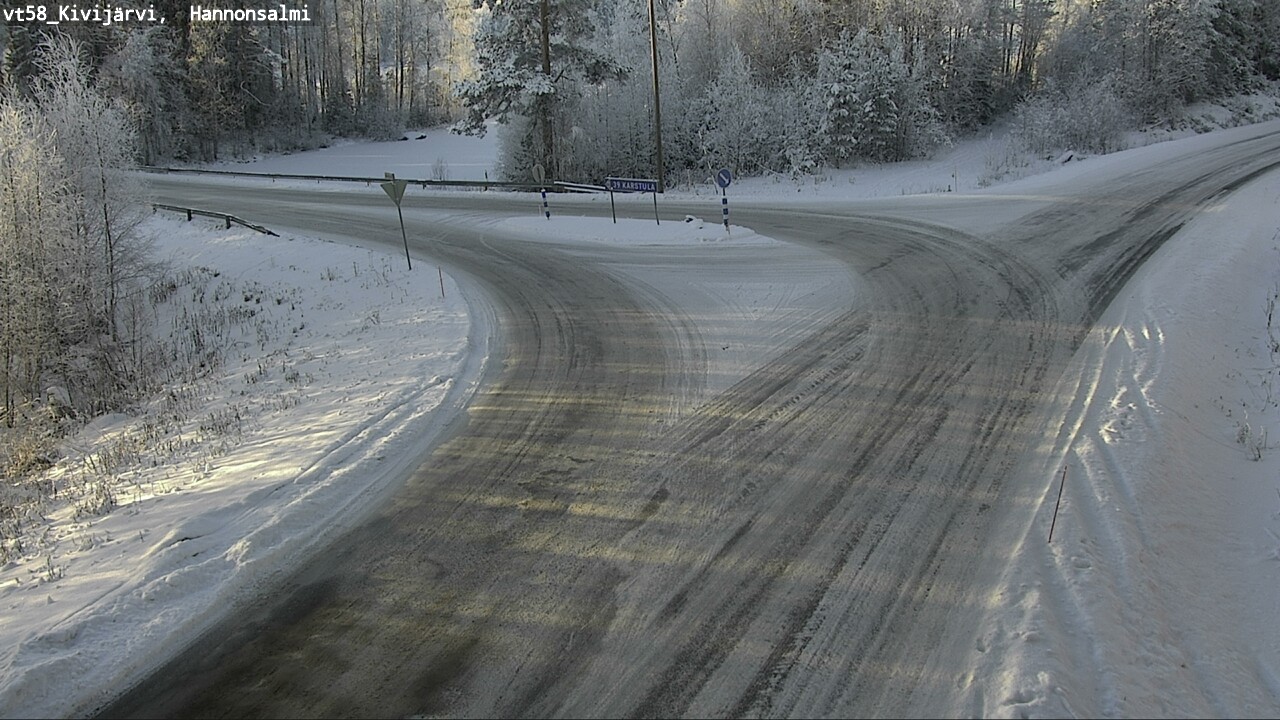 Weather Camera Image Road 58 Kivijärvi, Hannonsalmi, Kivijärvi, Keski-Suomi