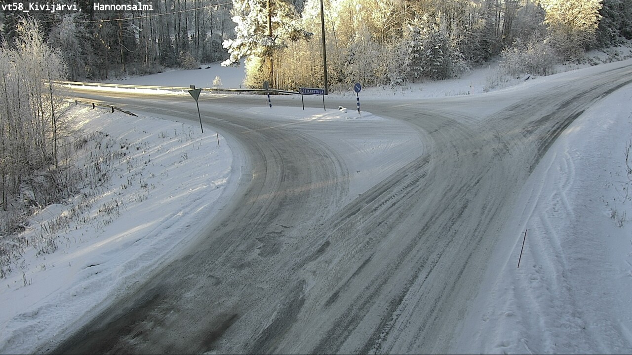 Weather Camera Image Road 58 Kivijärvi, Hannonsalmi, Kivijärvi, Keski-Suomi