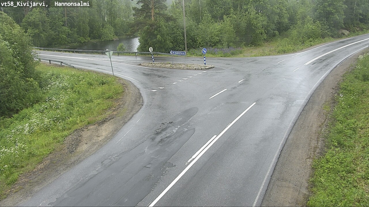 Weather Camera Image Väg 58 Kivijärvi, Hannonsalmi, Kivijärvi, Keski-Suomi