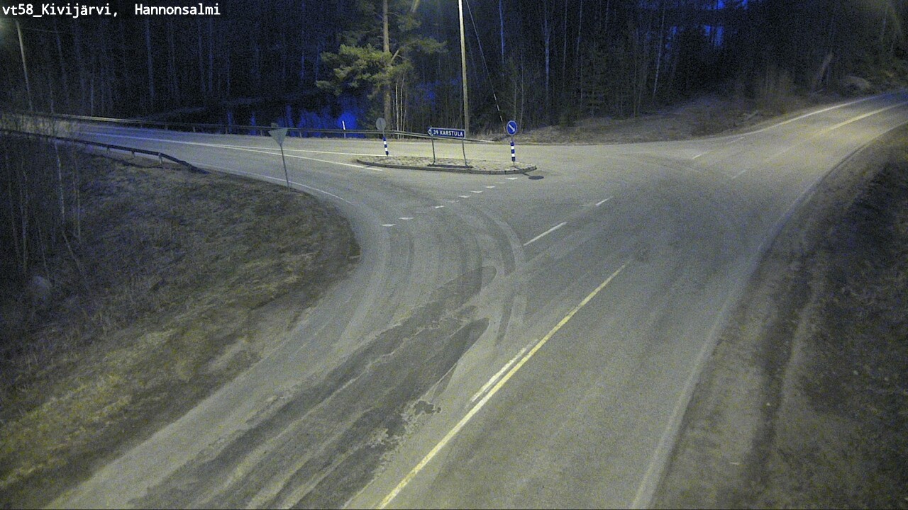 Weather Camera Image Väg 58 Kivijärvi, Hannonsalmi, Kivijärvi, Keski-Suomi