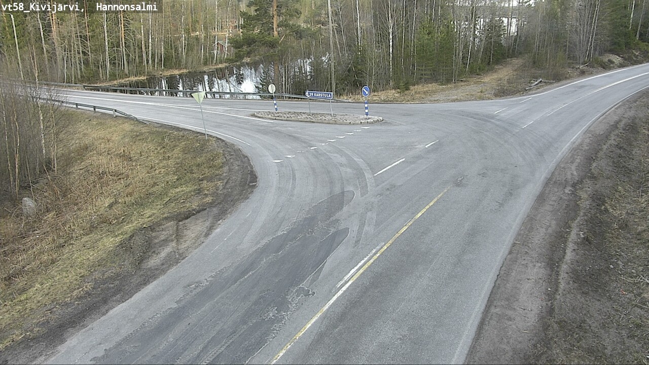 Weather Camera Image Väg 58 Kivijärvi, Hannonsalmi, Kivijärvi, Keski-Suomi