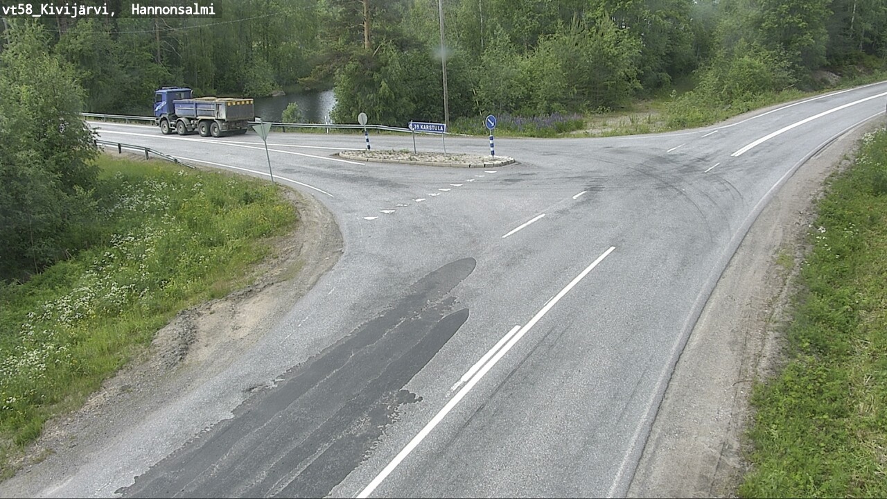 Kelikamerat Kuva Tie 58 Kivijärvi, Hannonsalmi, Kivijärvi, Keski-Suomi