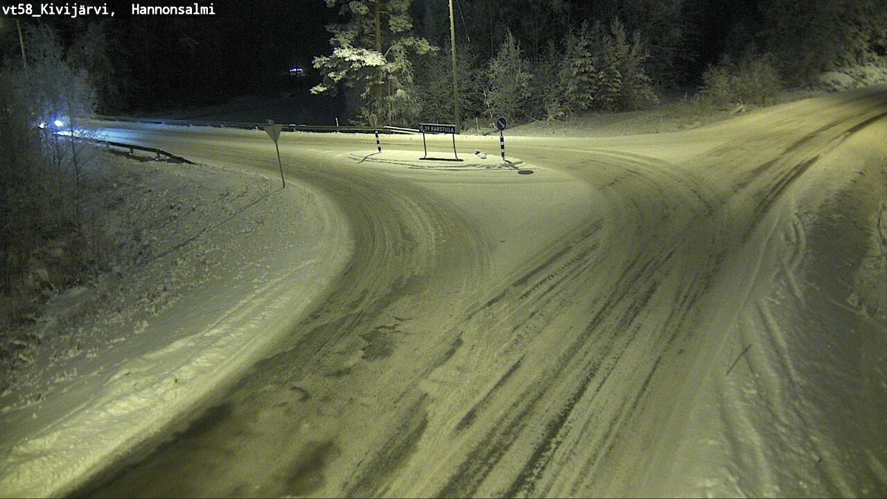 Weather Camera Image Road 58 Kivijärvi, Hannonsalmi, Kivijärvi, Keski-Suomi