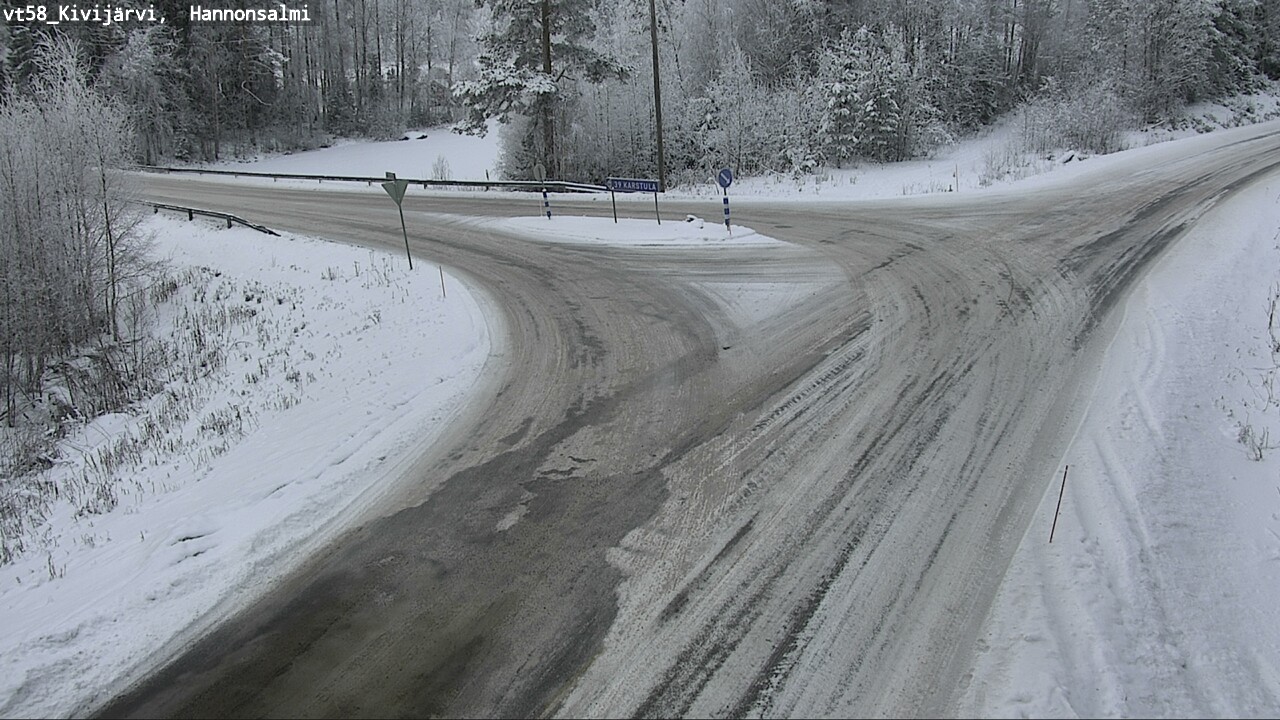 Kelikamerat Kuva Tie 58 Kivijärvi, Hannonsalmi, Kivijärvi, Keski-Suomi