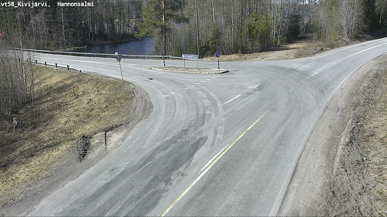 Weather Camera Image Väg 58 Kivijärvi, Hannonsalmi, Kivijärvi, Keski-Suomi