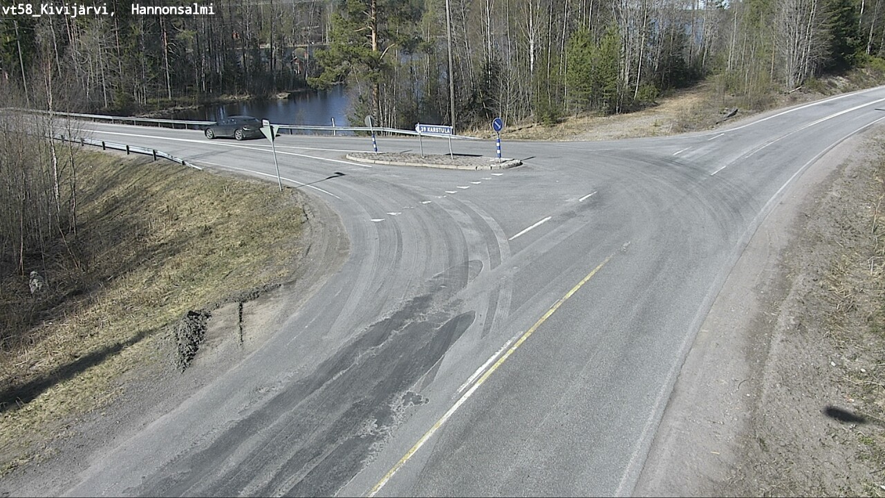 Weather Camera Image Road 58 Kivijärvi, Hannonsalmi, Kivijärvi, Keski-Suomi