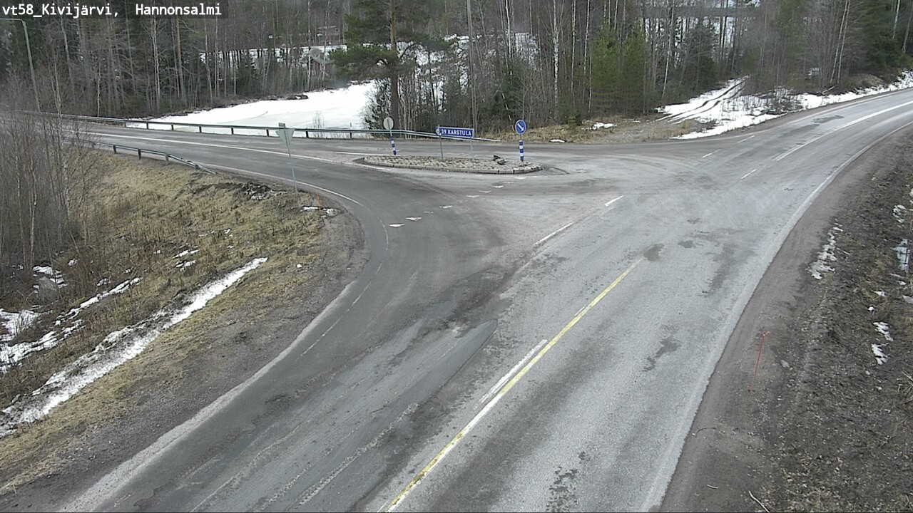 Weather Camera Image Road 58 Kivijärvi, Hannonsalmi, Kivijärvi, Keski-Suomi
