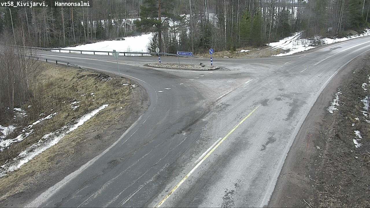 Weather Camera Image Road 58 Kivijärvi, Hannonsalmi, Kivijärvi, Keski-Suomi