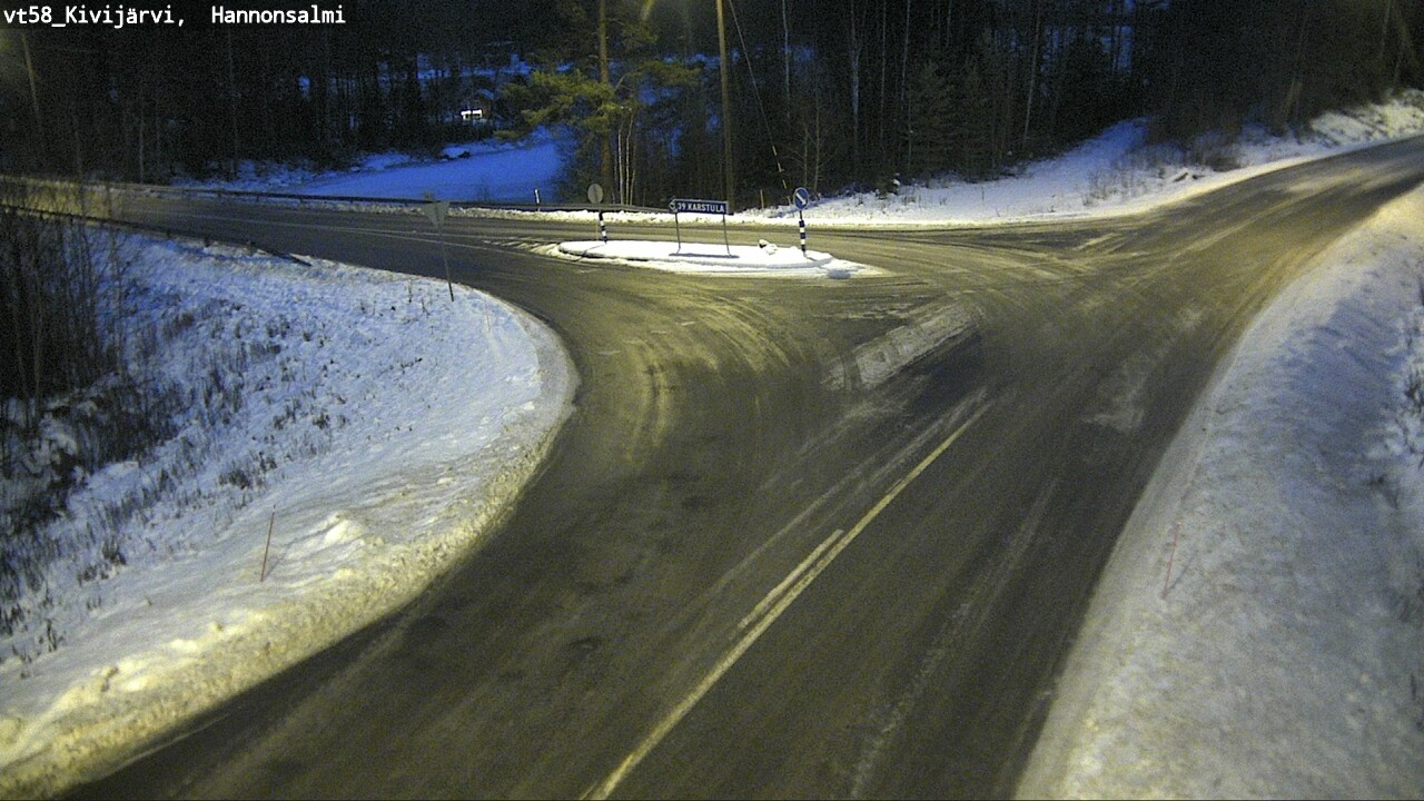 Weather Camera Image Road 58 Kivijärvi, Hannonsalmi, Kivijärvi, Keski-Suomi