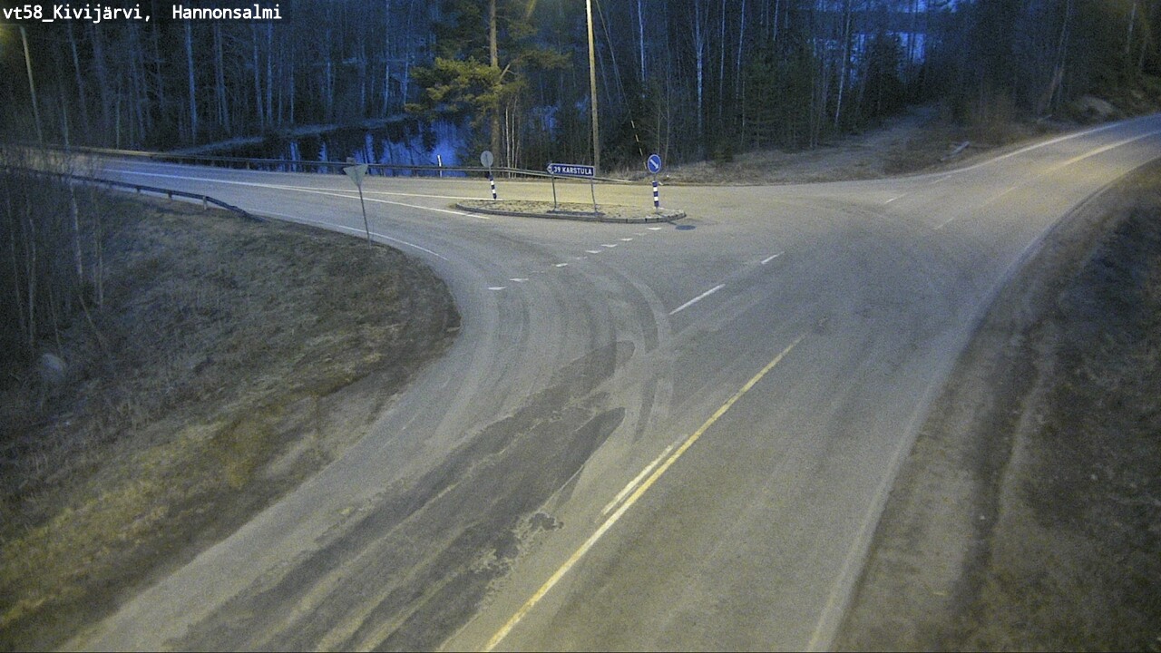Weather Camera Image Väg 58 Kivijärvi, Hannonsalmi, Kivijärvi, Keski-Suomi