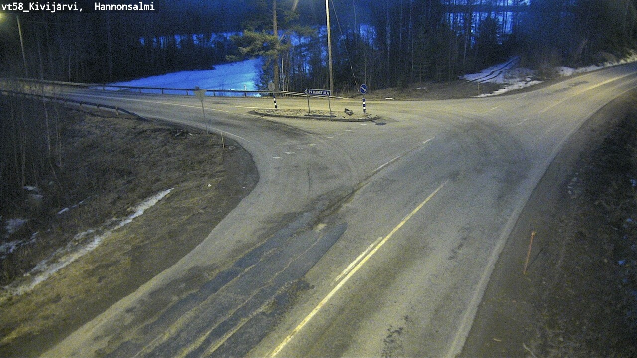 Weather Camera Image Road 58 Kivijärvi, Hannonsalmi, Kivijärvi, Keski-Suomi