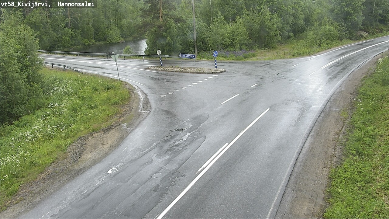 Weather Camera Image Väg 58 Kivijärvi, Hannonsalmi, Kivijärvi, Keski-Suomi
