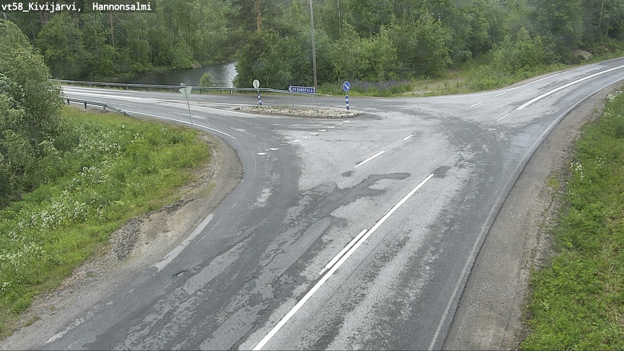 Weather Camera Image Väg 58 Kivijärvi, Hannonsalmi, Kivijärvi, Keski-Suomi