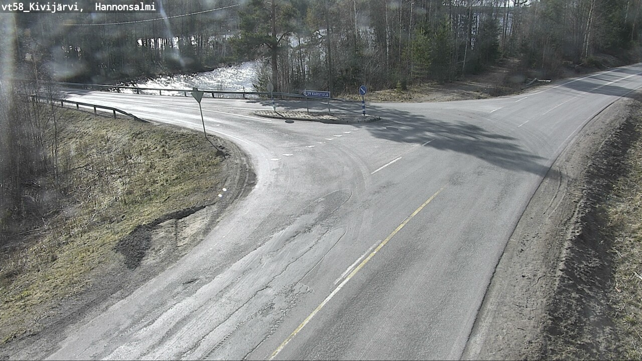 Weather Camera Image Väg 58 Kivijärvi, Hannonsalmi, Kivijärvi, Keski-Suomi