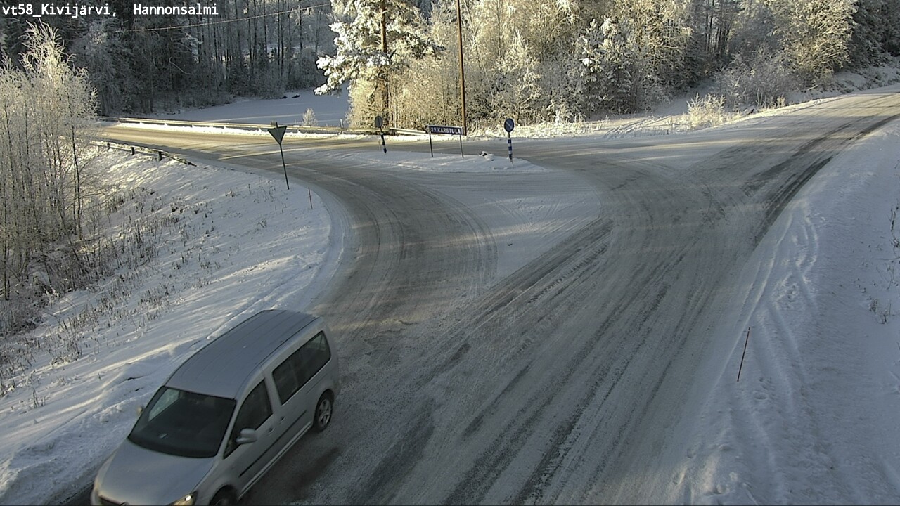 Weather Camera Image Road 58 Kivijärvi, Hannonsalmi, Kivijärvi, Keski-Suomi
