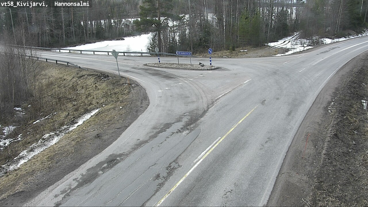 Weather Camera Image Road 58 Kivijärvi, Hannonsalmi, Kivijärvi, Keski-Suomi