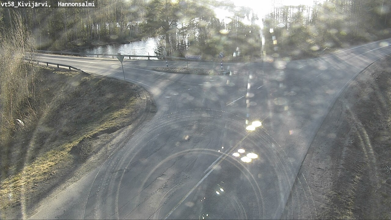 Weather Camera Image Väg 58 Kivijärvi, Hannonsalmi, Kivijärvi, Keski-Suomi