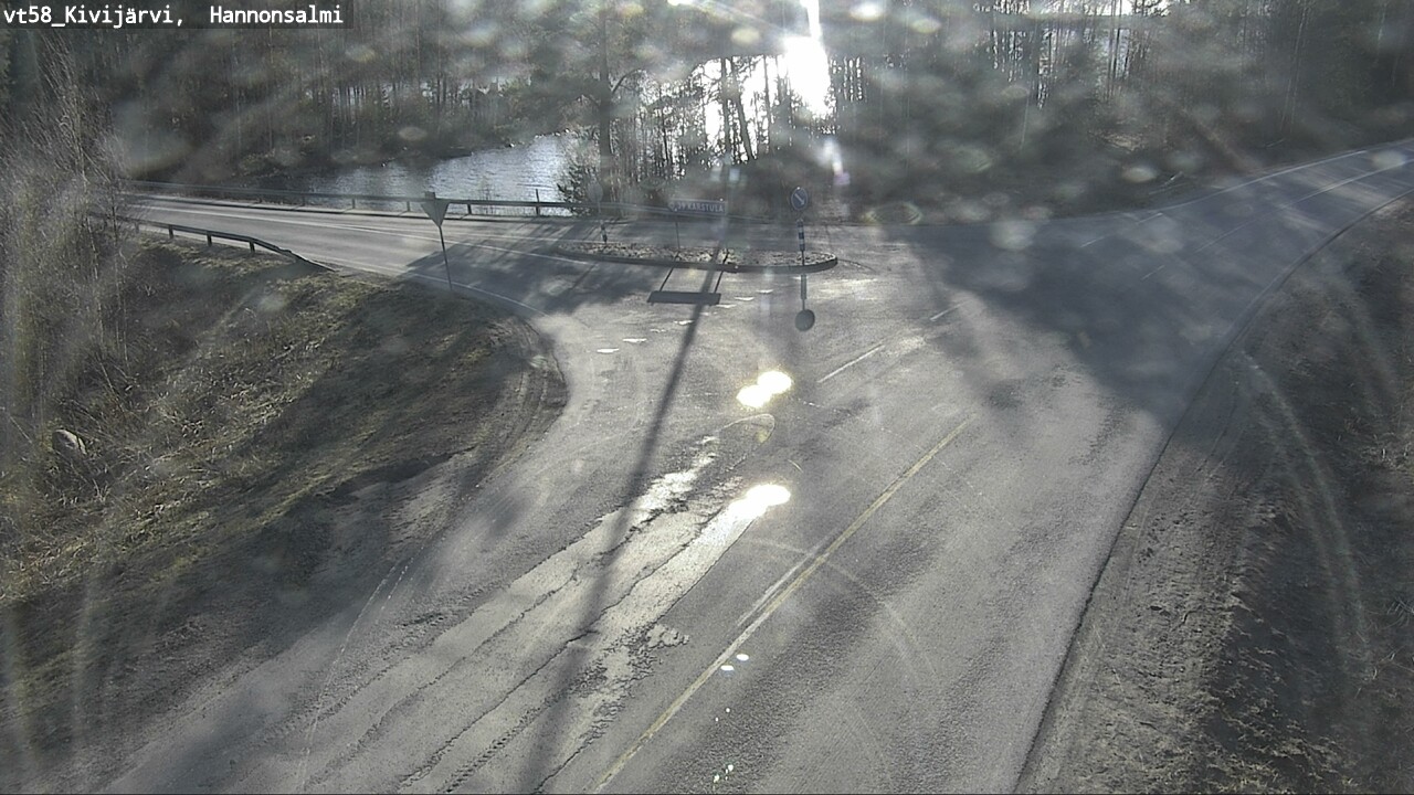 Weather Camera Image Väg 58 Kivijärvi, Hannonsalmi, Kivijärvi, Keski-Suomi