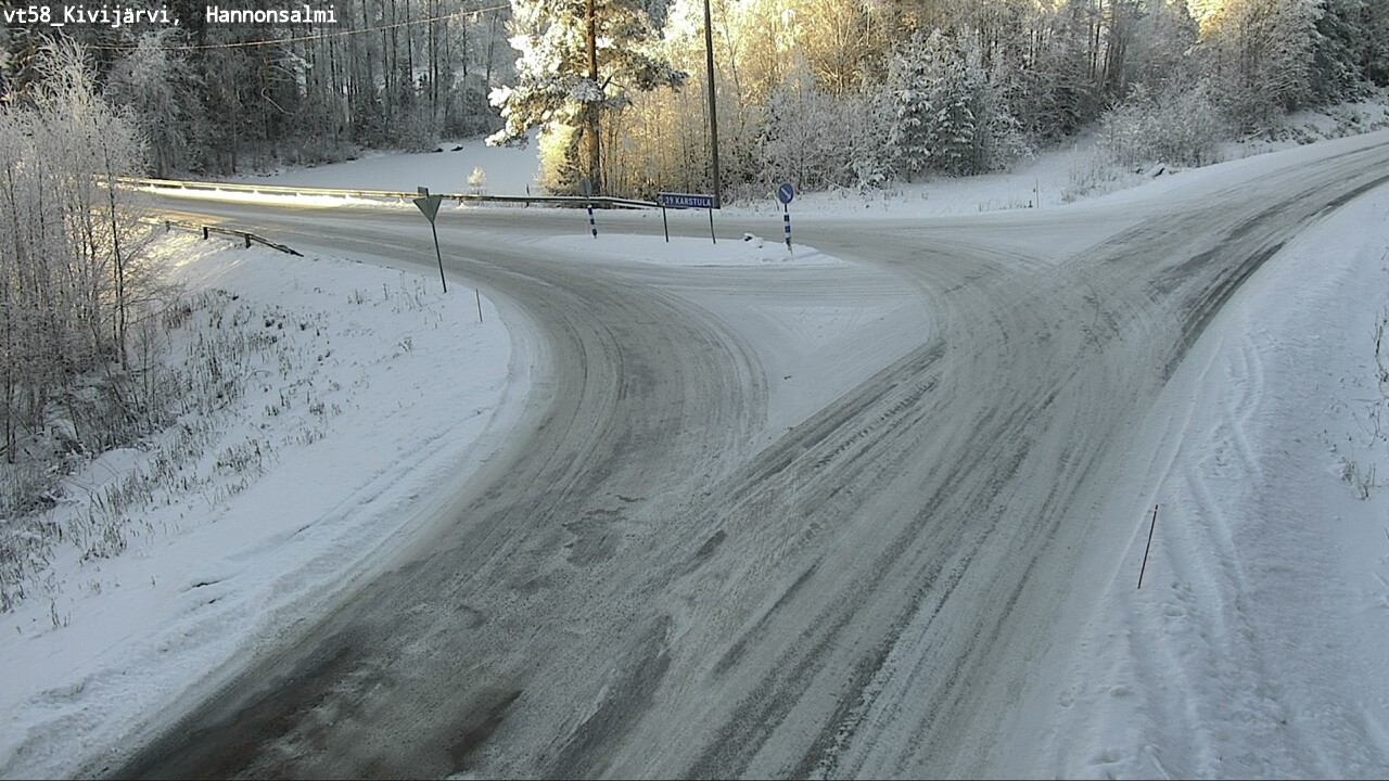 Weather Camera Image Road 58 Kivijärvi, Hannonsalmi, Kivijärvi, Keski-Suomi