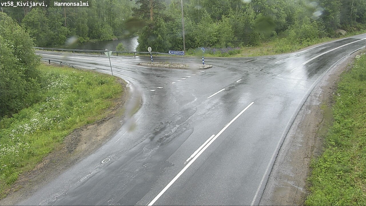Weather Camera Image Väg 58 Kivijärvi, Hannonsalmi, Kivijärvi, Keski-Suomi