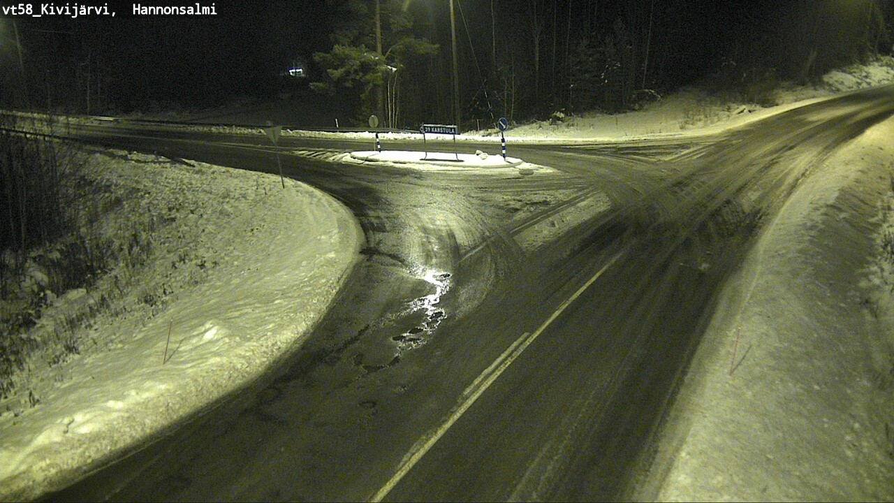 Weather Camera Image Väg 58 Kivijärvi, Hannonsalmi, Kivijärvi, Keski-Suomi