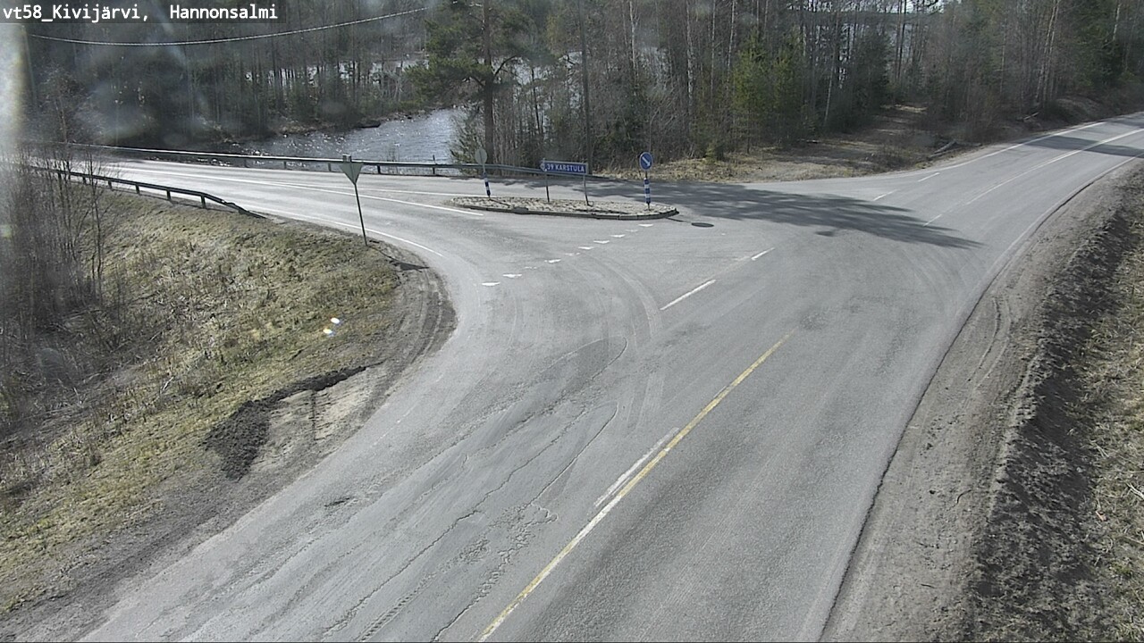 Weather Camera Image Väg 58 Kivijärvi, Hannonsalmi, Kivijärvi, Keski-Suomi