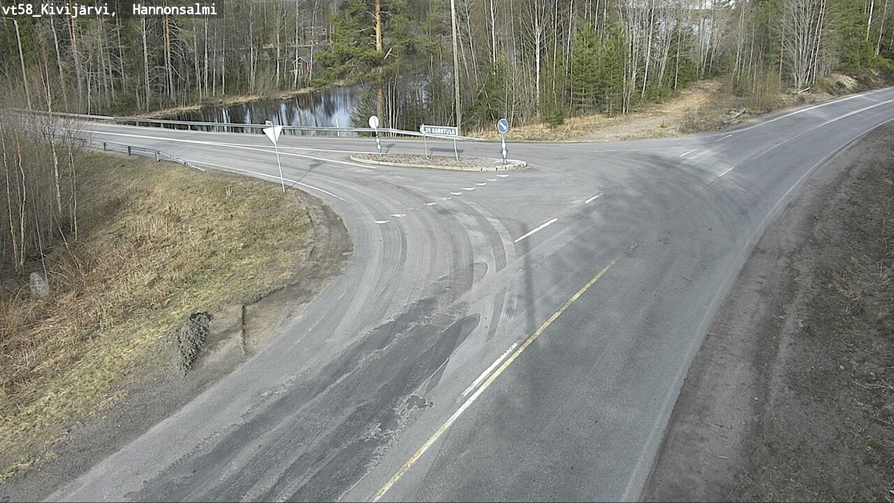 Weather Camera Image Road 58 Kivijärvi, Hannonsalmi, Kivijärvi, Keski-Suomi