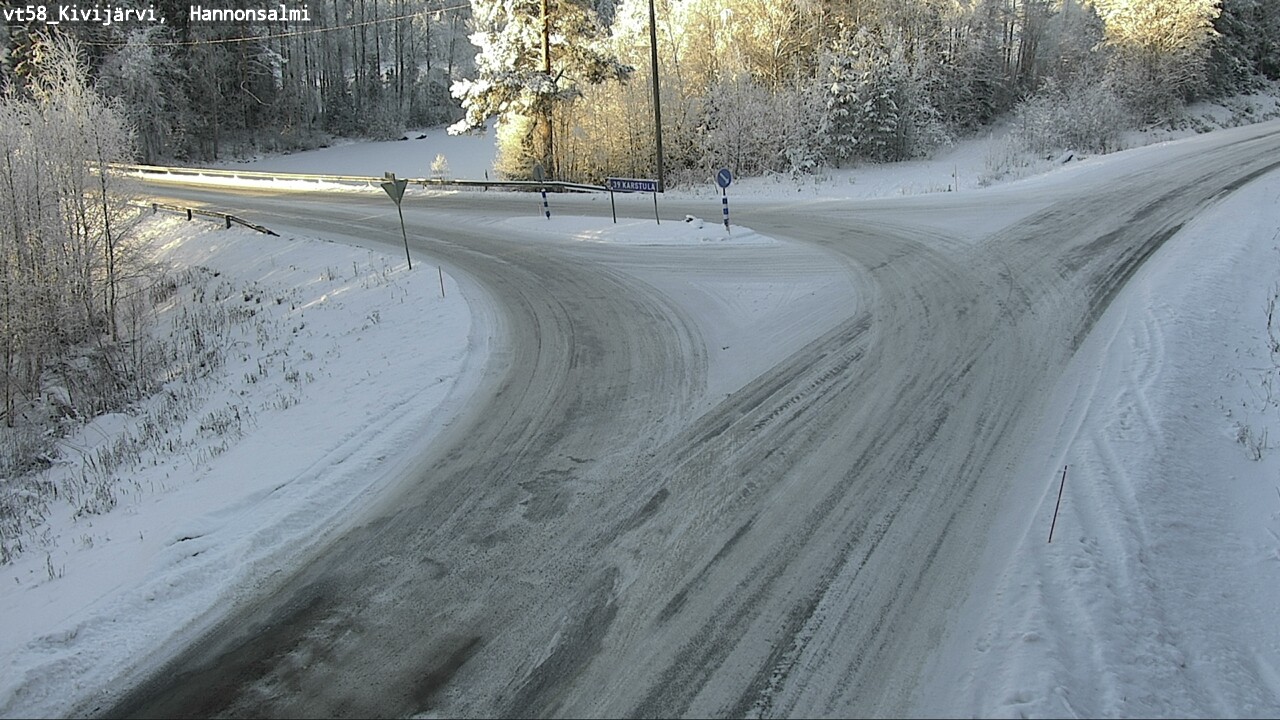 Weather Camera Image Road 58 Kivijärvi, Hannonsalmi, Kivijärvi, Keski-Suomi