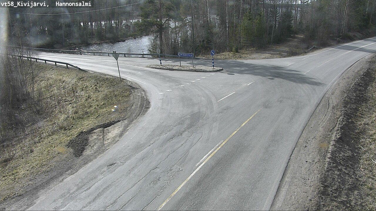 Weather Camera Image Väg 58 Kivijärvi, Hannonsalmi, Kivijärvi, Keski-Suomi