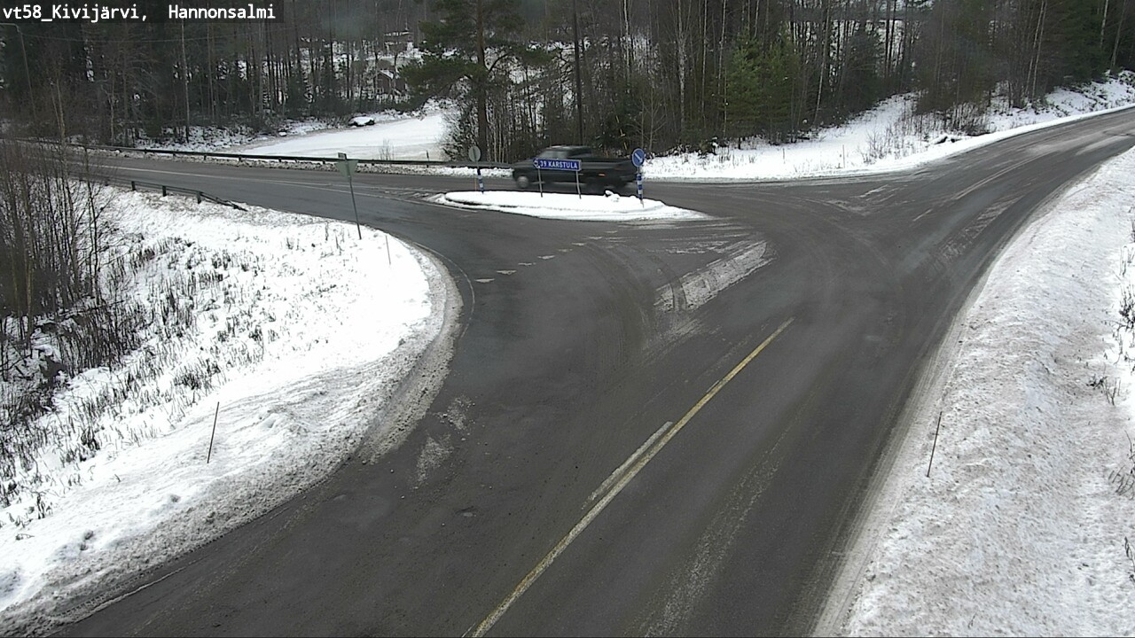 Weather Camera Image Road 58 Kivijärvi, Hannonsalmi, Kivijärvi, Keski-Suomi