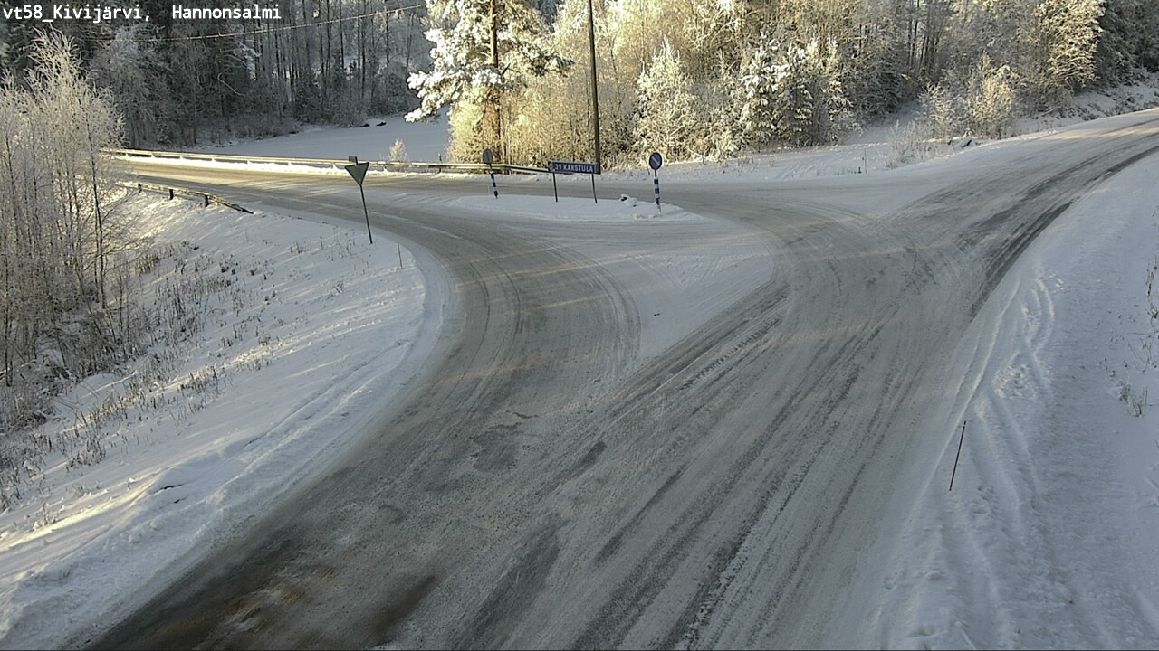 Weather Camera Image Road 58 Kivijärvi, Hannonsalmi, Kivijärvi, Keski-Suomi