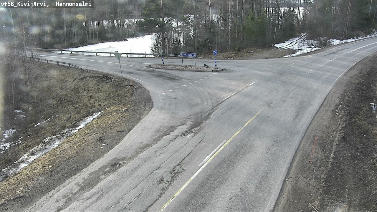 Weather Camera Image Väg 58 Kivijärvi, Hannonsalmi, Kivijärvi, Keski-Suomi