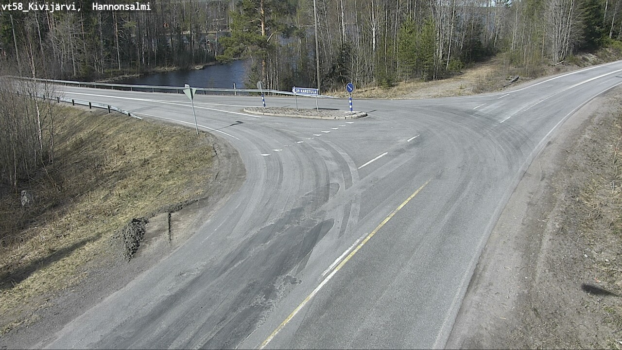 Weather Camera Image Väg 58 Kivijärvi, Hannonsalmi, Kivijärvi, Keski-Suomi