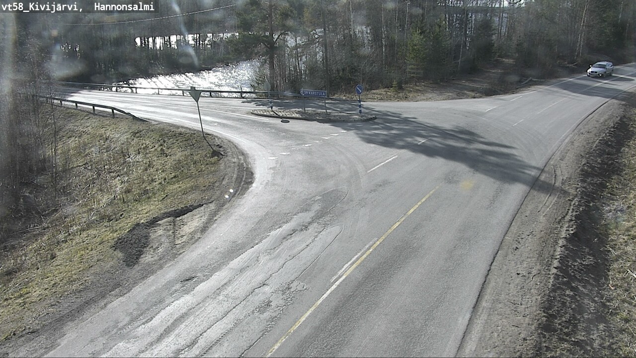 Weather Camera Image Väg 58 Kivijärvi, Hannonsalmi, Kivijärvi, Keski-Suomi