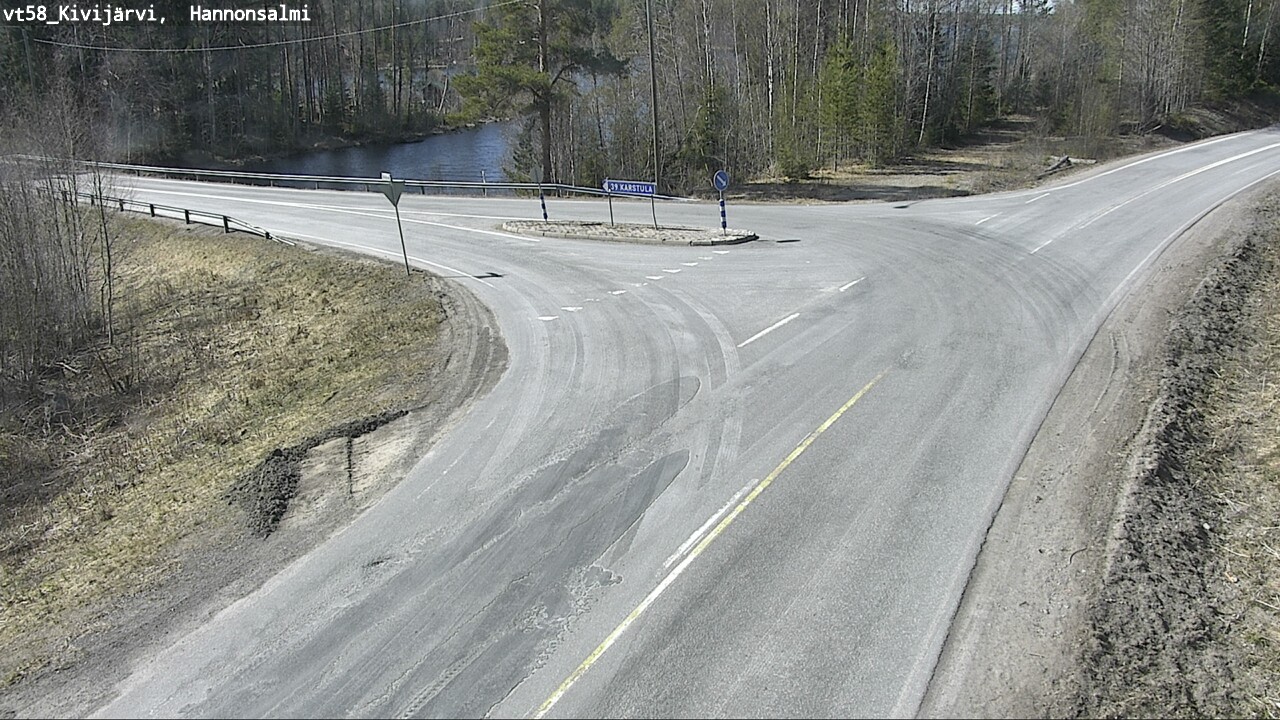 Weather Camera Image Väg 58 Kivijärvi, Hannonsalmi, Kivijärvi, Keski-Suomi