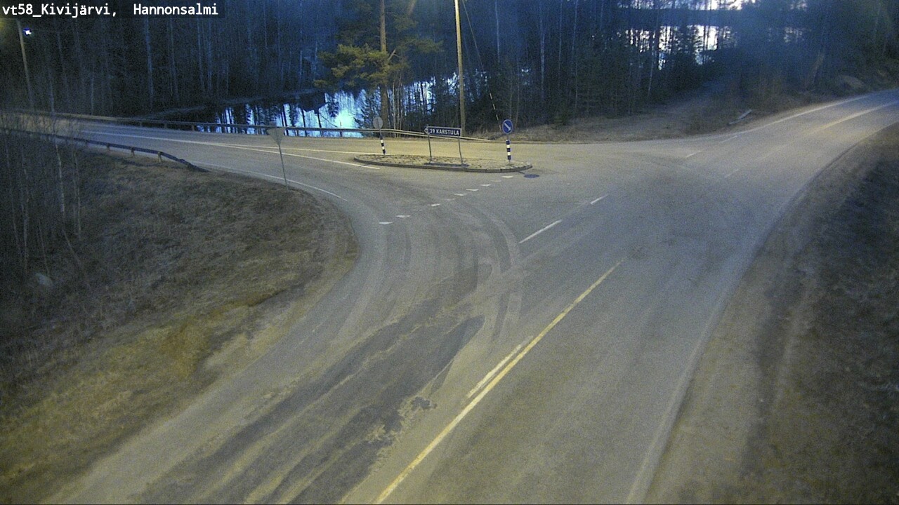 Weather Camera Image Väg 58 Kivijärvi, Hannonsalmi, Kivijärvi, Keski-Suomi