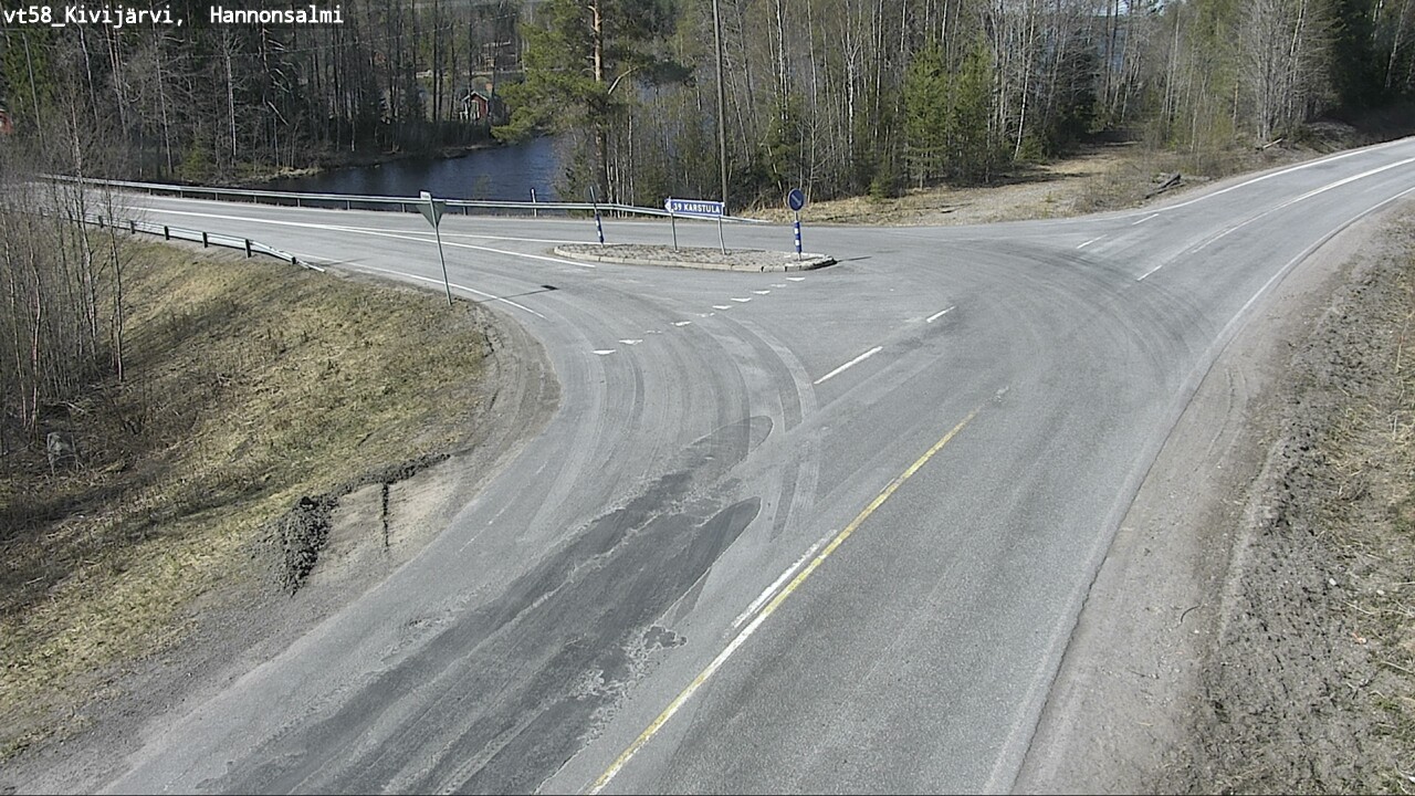 Weather Camera Image Väg 58 Kivijärvi, Hannonsalmi, Kivijärvi, Keski-Suomi