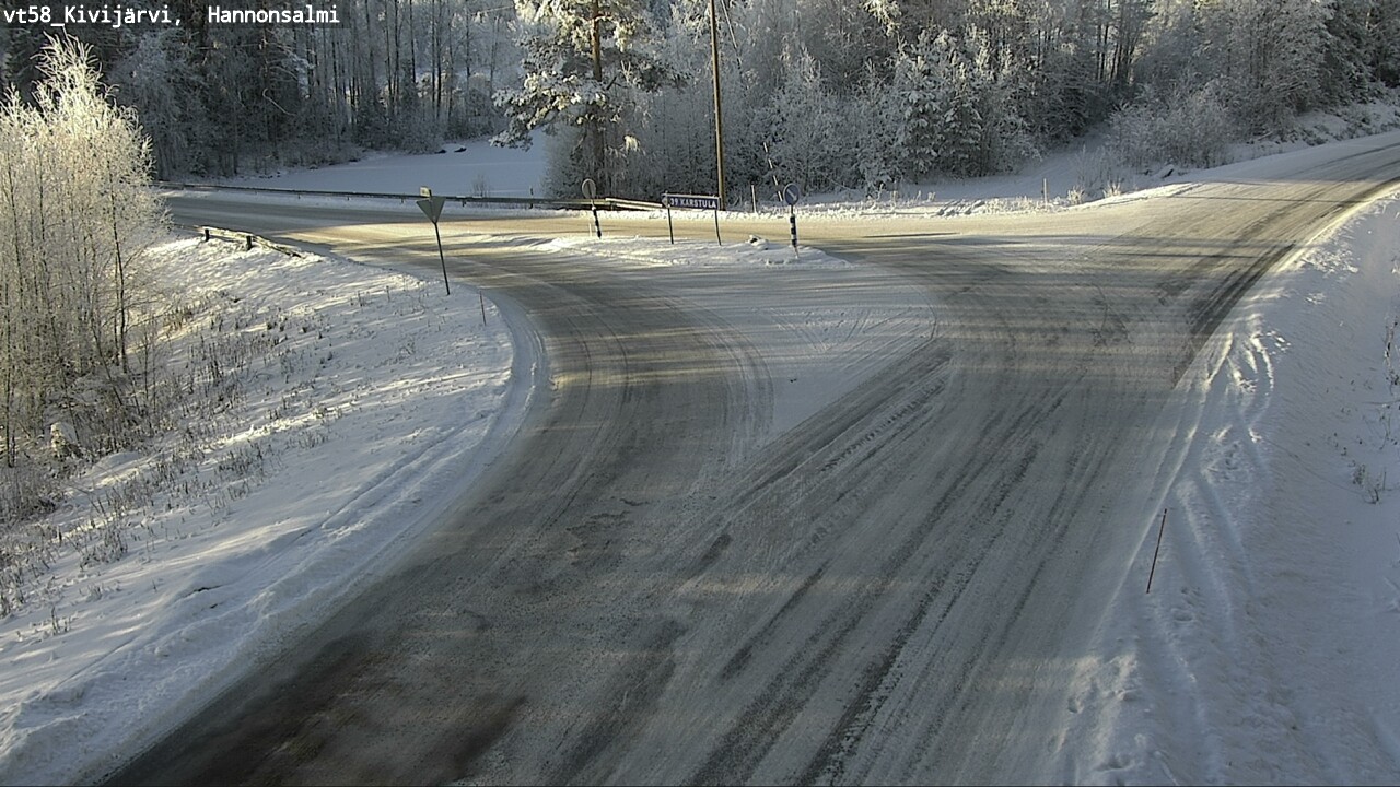 Weather Camera Image Road 58 Kivijärvi, Hannonsalmi, Kivijärvi, Keski-Suomi