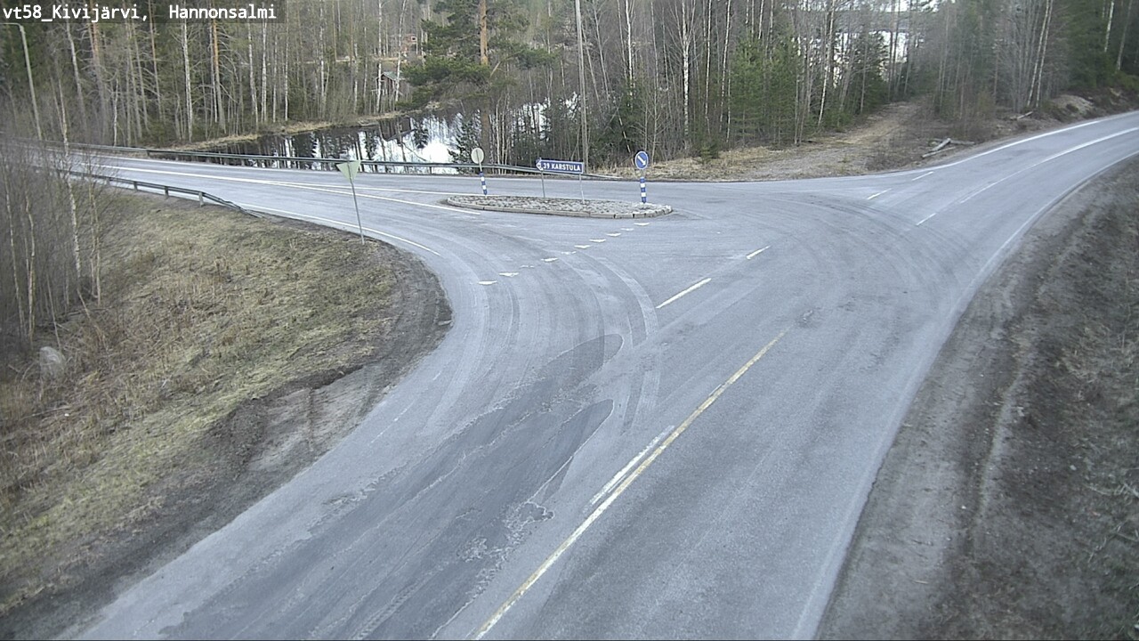 Weather Camera Image Väg 58 Kivijärvi, Hannonsalmi, Kivijärvi, Keski-Suomi